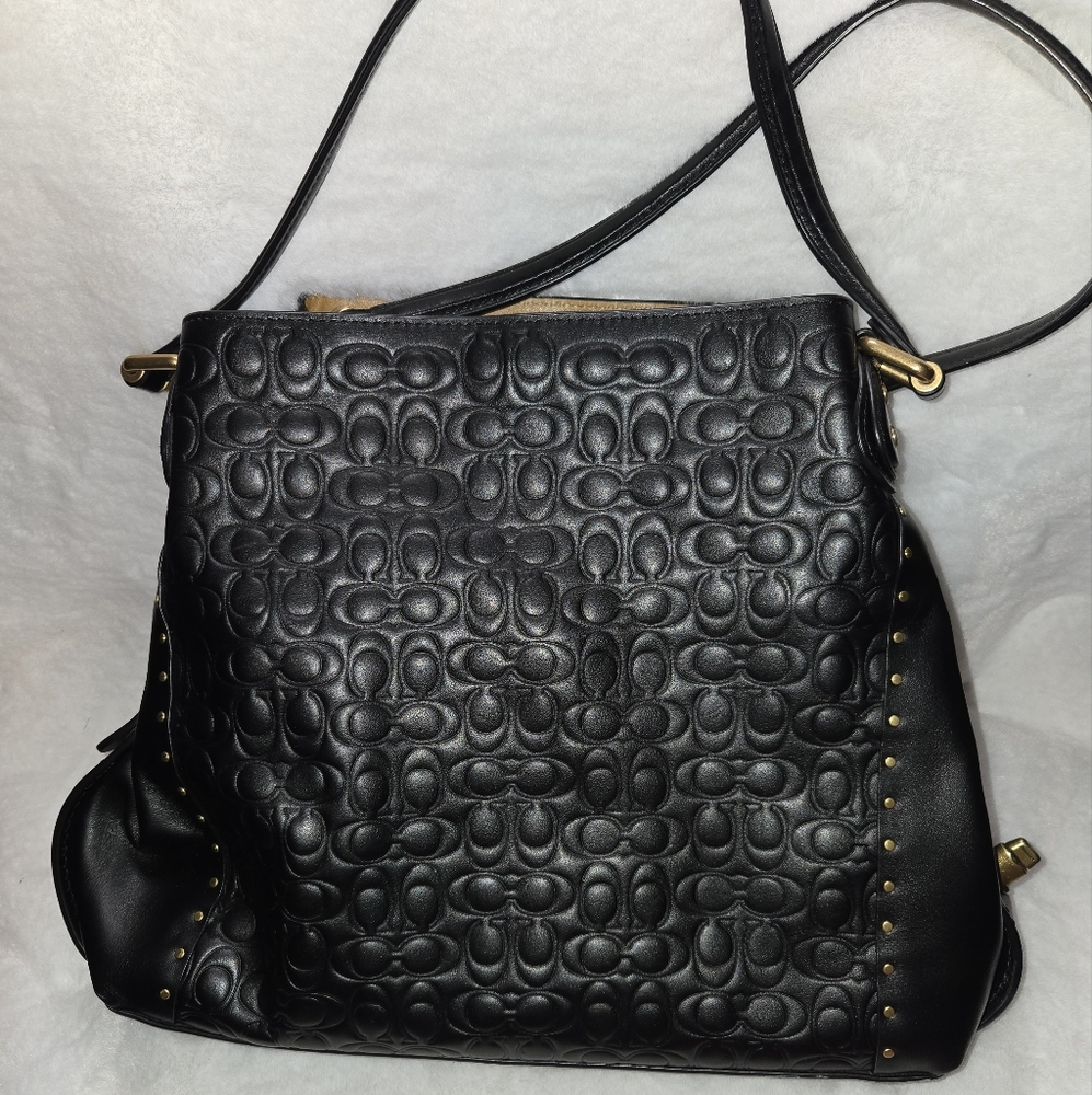 Coach Black Quilted Shoulder Bag